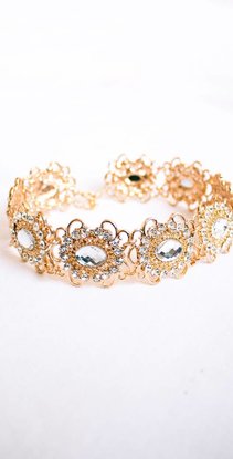 Statement Gold Crystal Choker