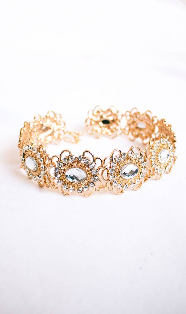 Statement Gold Crystal Choker