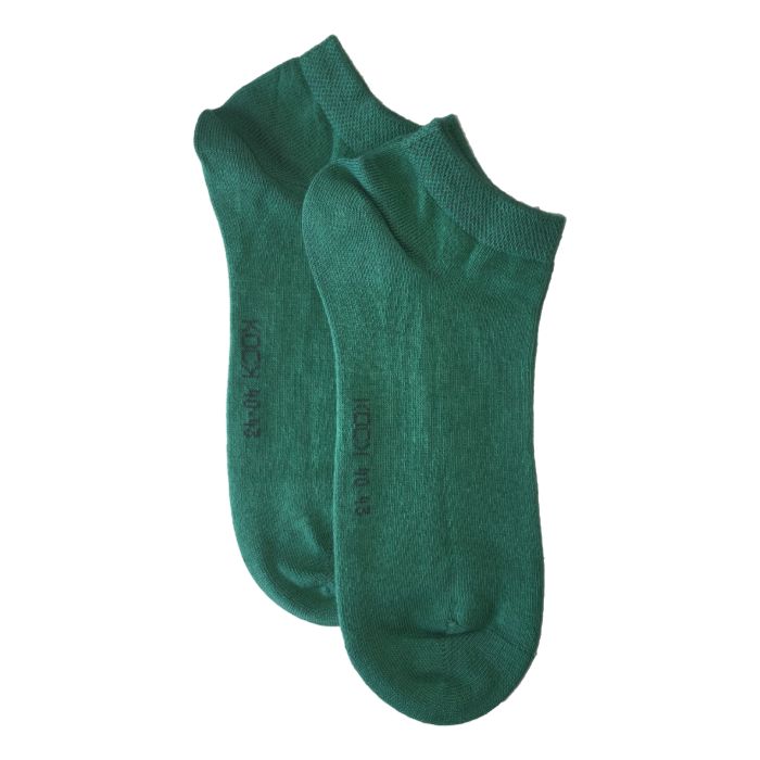 Kock Sockswear 2 Pack Naadloze Sneakersokken Heren Groen kock sockswear kopen in de aanbieding