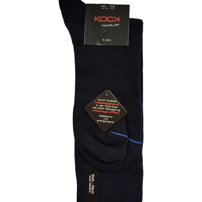 Kock Sockswear 2 Pack Blauw Met Massage Effect kock sockswear kopen in de aanbieding