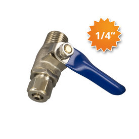 Osmotech Absperrhahn für Wasserzufuhr 1/4" AG x 1/4"