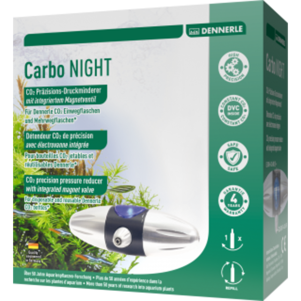 Dennerle Carbo Night CO₂ Druckminderer mit Nachtabschaltung