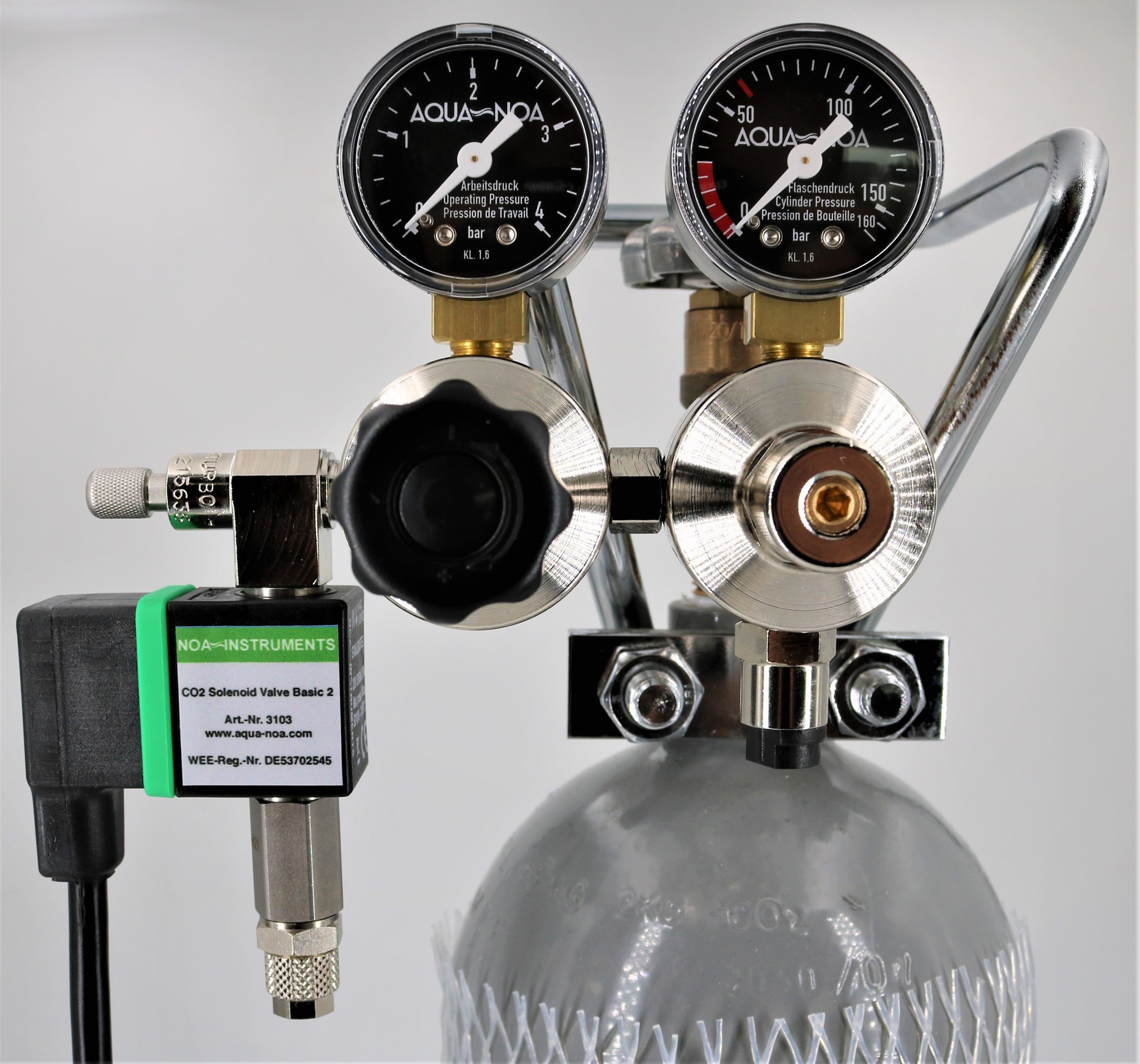 CO2 Doppelkammer-Druckminderer Profi MM