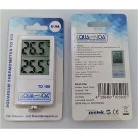 Aqua Noa Aquarium Thermometer Wasser- und Raumtemperatur