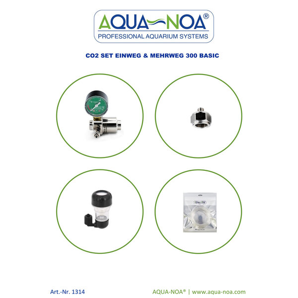 Aqua Noa CO₂ Set Einweg&Mehrweg 300 Basic