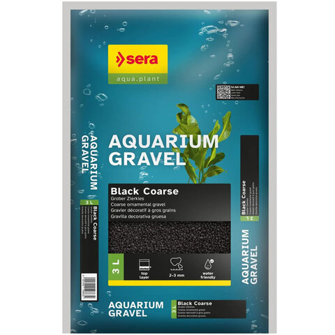 Aquarium Gravel Black Coarse