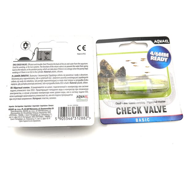Garnelenmarkt Aquael Check Valve Basic (Rueckschlagventil 4/6 mm)