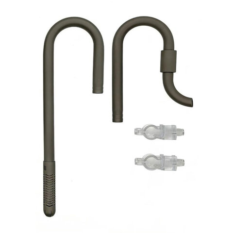 Edelstahl Filter Ein-/Auslauf Set - Edelstahl Titangrau matt (2 Grössen)