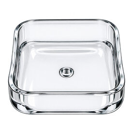 Aqua Noa Futterschale aus Glas, square