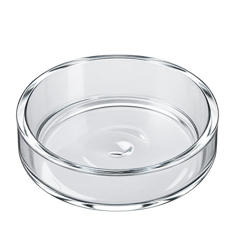 Futterschale aus Glas, rund