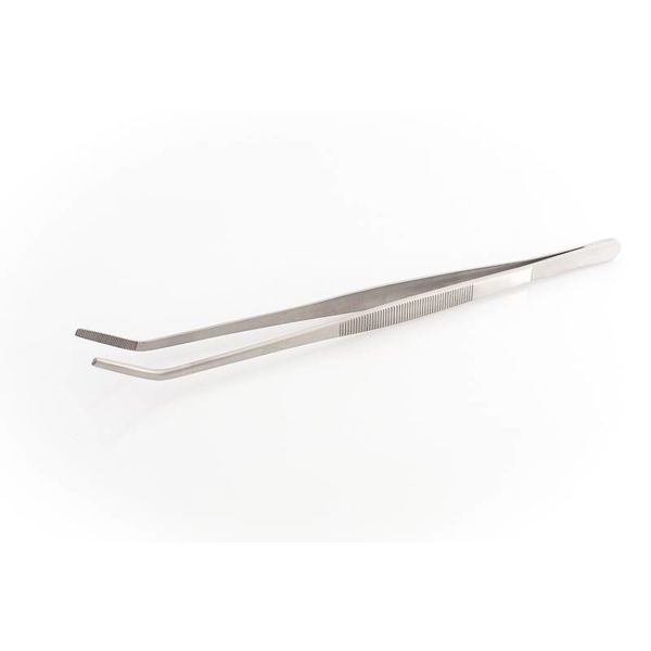  Pinzette / Tweezers gebogen 29 cm