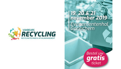 Bezoek ons op Vakbeurs Recycling 2019