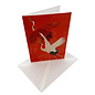 Card with personalized text, Cranes