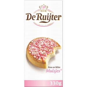 De Ruijter Muisjes roze wit