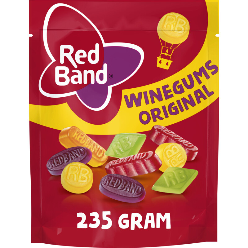 Red Band Wine Gum Sweet Fresh 215g - The Dutch Shop