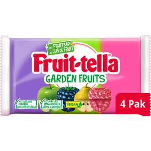 Fruit-tella Garden fruits 4 stuks