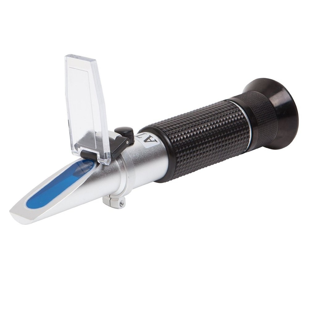 QWORK® 4-in-1 Antivries Refractometer, Ethyleenglycol En Koelvloeistoftester Accuzuurmeting