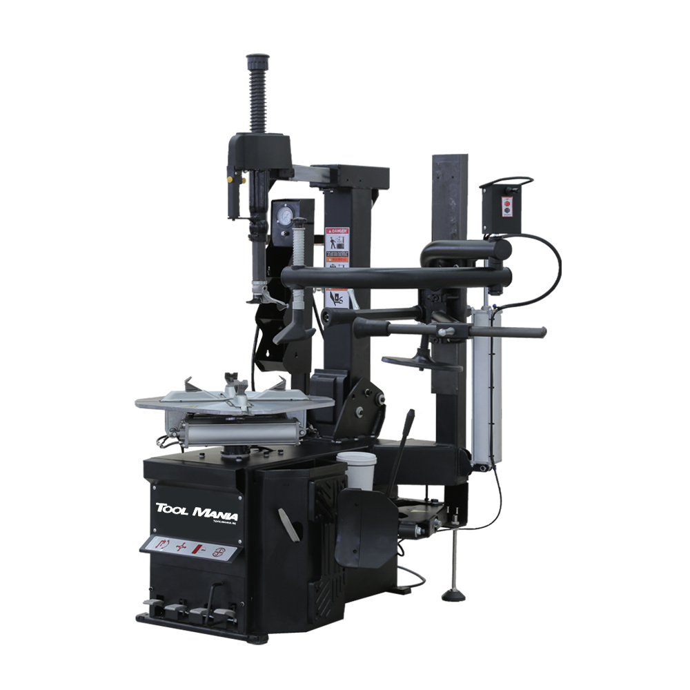 TM TM HEAVY DUTY Profi Tire Removal Machine With Auxiliary Arm BLACK