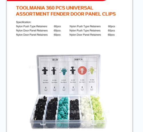 TM TM 360 Delige Assortiment Screw Rivits / Clips MIX