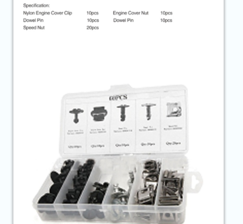TM TM 60 Piece Assortment Screw Rivits / Screws for VW / AUDI