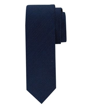 Profuomo Navy Patroon Zijden Das