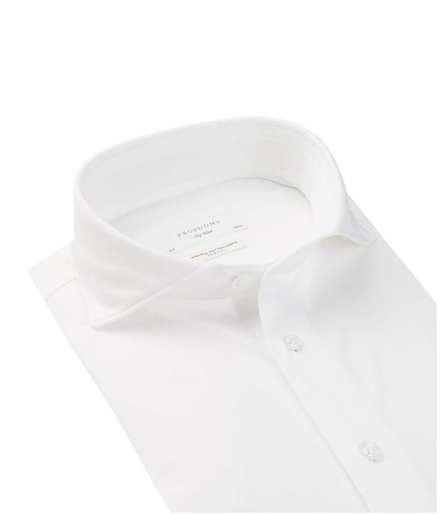 Profuomo White Japanese Knitted Shirt