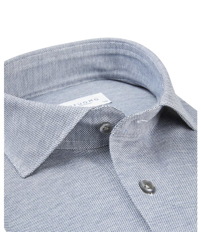Spectaculair Zuivelproducten nogmaals Blue knitted shirt - Quality Tailors