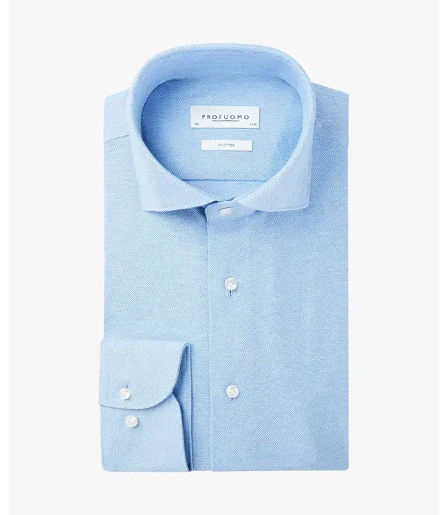 Profuomo Blue Knitted Shirt