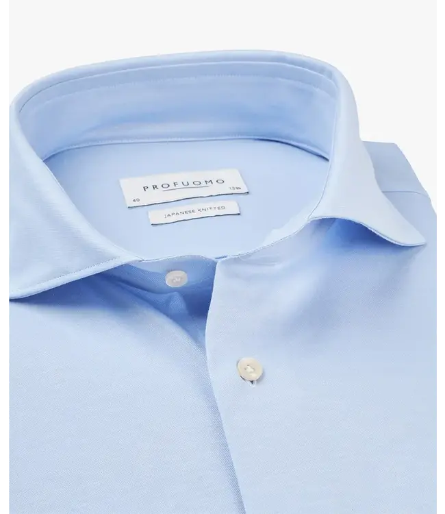 Profuomo Light Blue Japanese Knitted Shirt