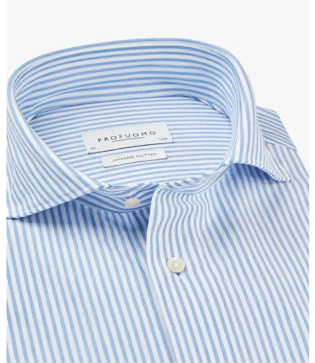 Profuomo Striped Japanese Knitted Shirt