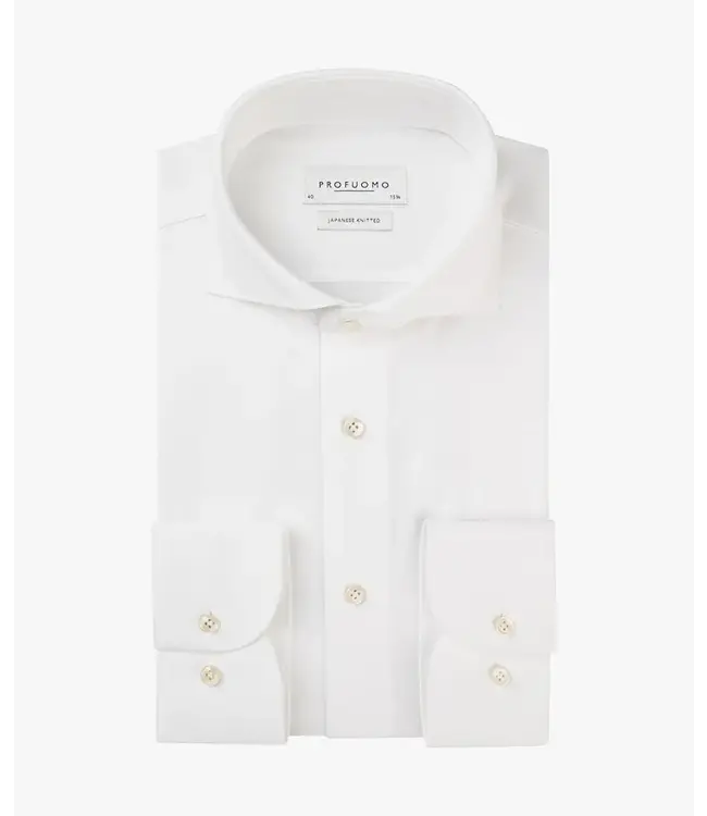 Profuomo White Japanese Knitted Shirt