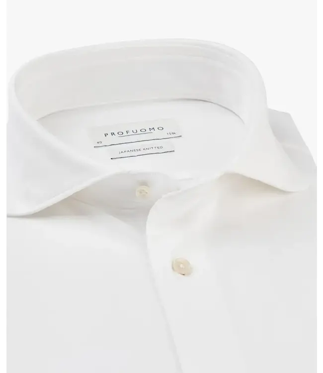 Profuomo White Japanese Knitted Shirt