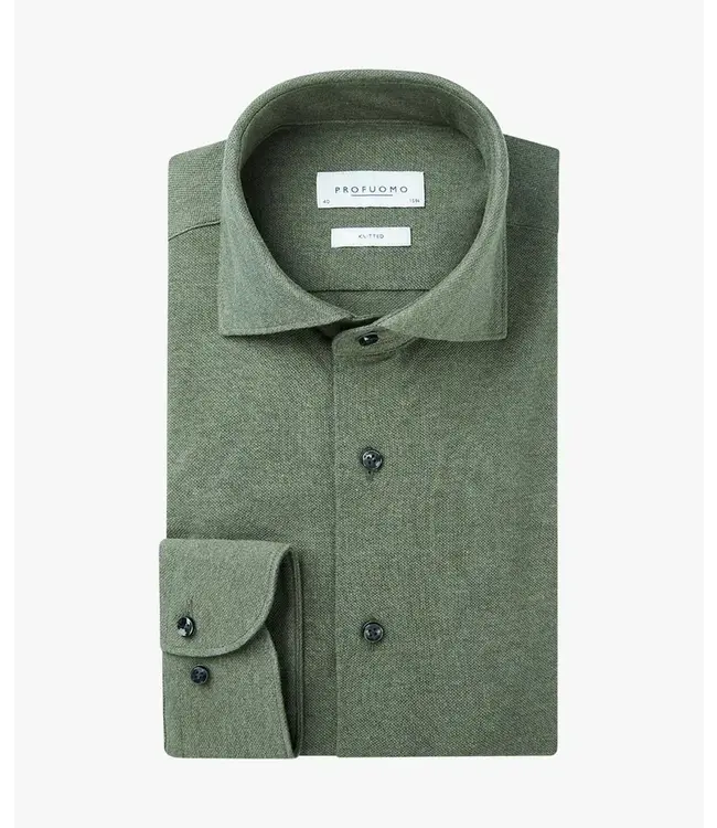 Profuomo Army Mélange Knitted Shirt