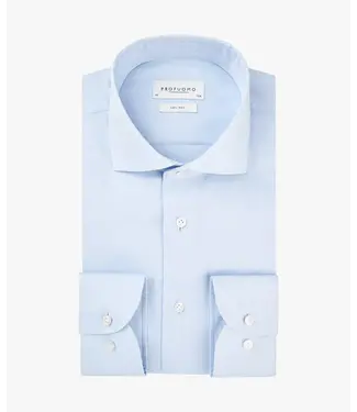 Profuomo Blue Fine Twill Shirt Extra Long Sleeve