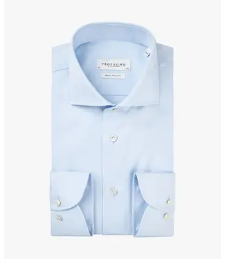 Profuomo Sky Blue Slim Fit Extra Long Sleeve White Shirt
