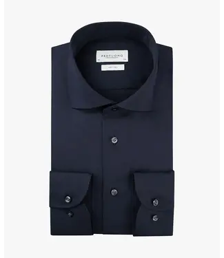 Profuomo Originale Navy Shirt Cutaway Collar Slim Fit