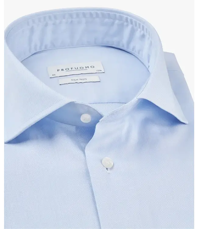 Profuomo Originale Blue Slim Fit Cutaway Collar