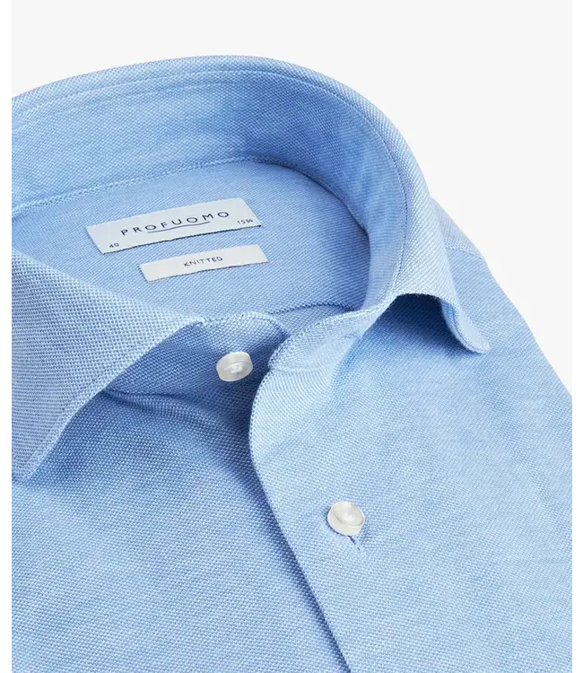 Profuomo Blue Knitted Shirt