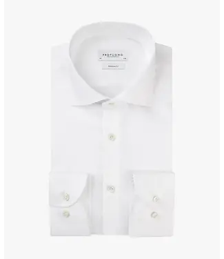 Profuomo Originale White Widespread Collar Regular Fit