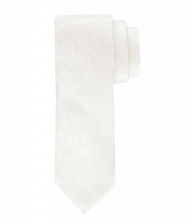 Profuomo Wedding Off-White Satin-Silk Tie