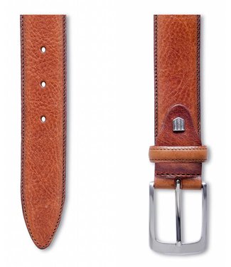 Profuomo Belt Lthr Side Polish Cognac