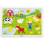 Viga Toys Klassieke boerderij puzzel