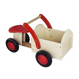 New Classic Toys Houten Bakfiets Blank / Rood