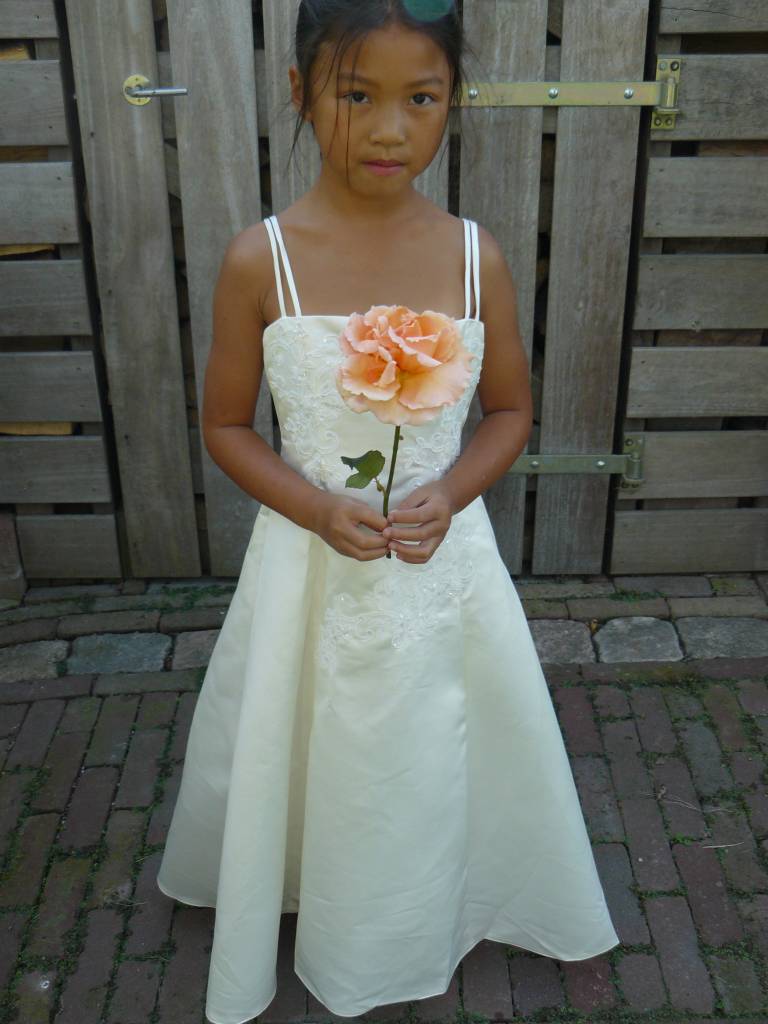 Bruidsmeisjes jurk Helene ivoor