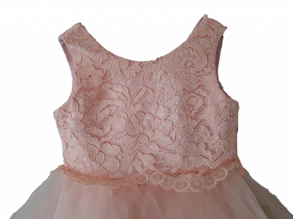 Bruidsmeisjes jurk Feestjurk Fleur peach