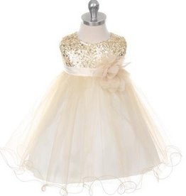 Feestjurk - Bruidsmeisjes jurk Daphne goud
