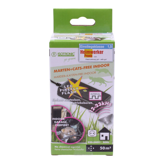 Isotronic marter- en kattenverjager LED voor binnen