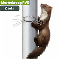 MartGuard® RVS Anti-marter regenpijp kraag (set van 2)