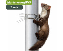 RVS Anti-marter regenpijp kraag (set van 2)