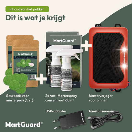 MartGuard® martervrij 3-stappenplan voor binnen 50 m² (complete set)